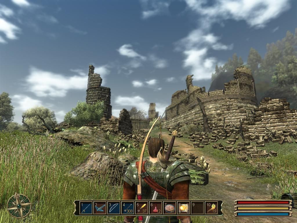 Gothic 3 (Windows) screenshot: The city of Montera