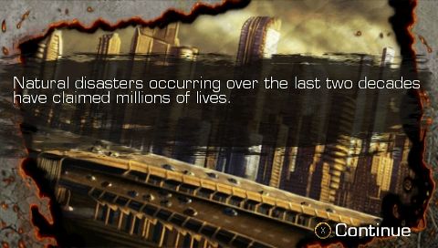 Full Auto 2: Battlelines (PSP) screenshot: Shot from the “intro”screens