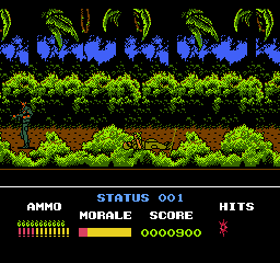 Platoon (NES) screenshot: wounded