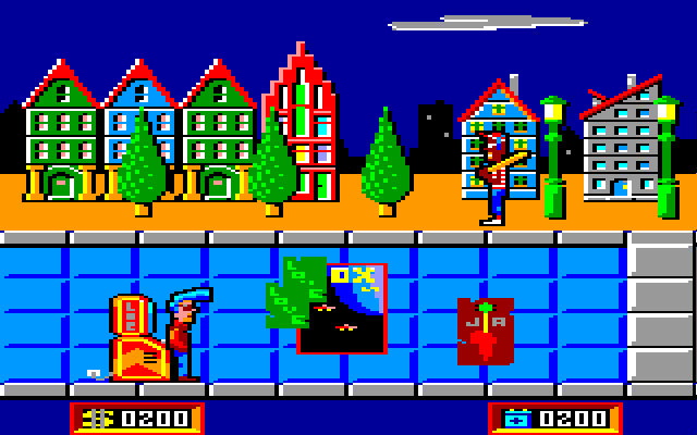 Billy 2 (Amstrad CPC) screenshot: Near Video Game Machine...