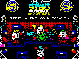 Kwik Snax (ZX Spectrum) screenshot: Title screen (128k)
