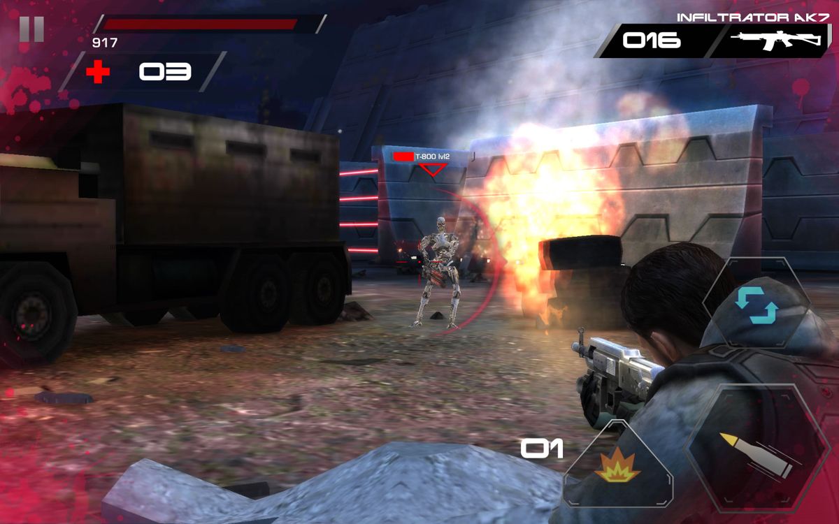 Screenshot of Terminator Genisys: Revolution (Android, 2015) - MobyGames