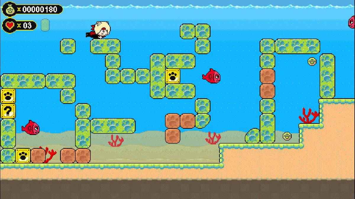 NekoChan Hero Collection (Windows) screenshot: <i>NekoChan Hero 2</i>: water level
