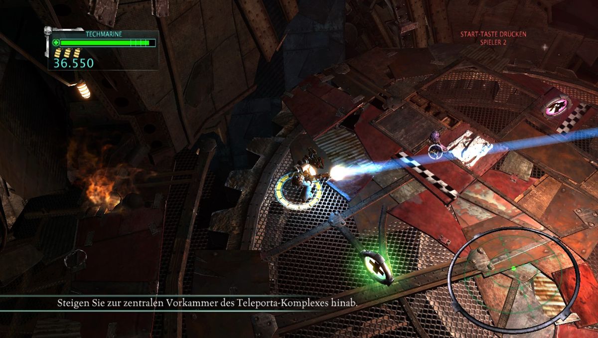 Warhammer 40,000: Kill Team (Windows) screenshot: The melter of the techmarine looks like a flash light