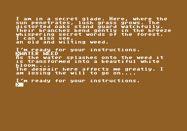 Wolfman (Commodore 64) screenshot: Despair setting in