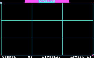 Gapper (DOS) screenshot: Starting the first level