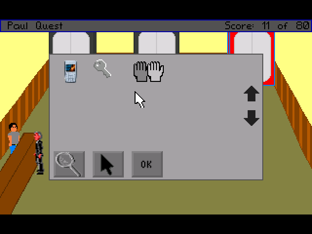 Paul Quest: Gold Edition (Windows) screenshot: Inventory screen