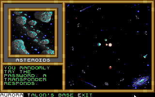 Buck Rogers: Countdown to Doomsday (DOS) screenshot: Cruising across the solar system.