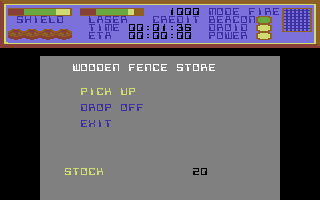 Colony (Commodore 64) screenshot: Better repair the fence