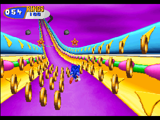 Sonic 3D Blast (Windows) screenshot: Special stage