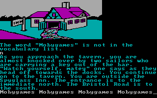 Treasure Island (DOS) screenshot: Spyglass Inn