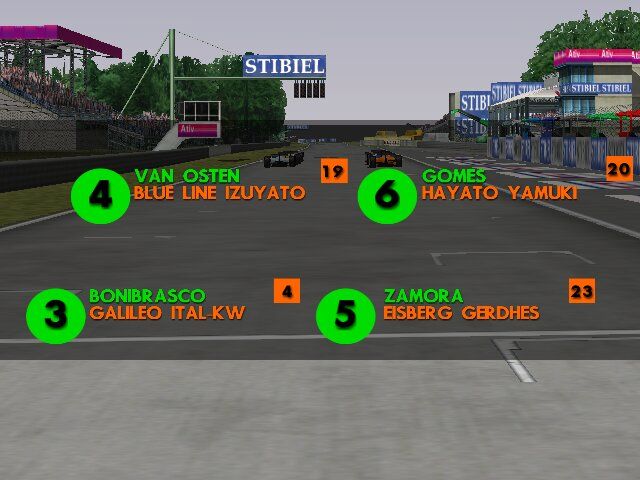 RS3: Racing Simulation Three (Windows) screenshot: Grid