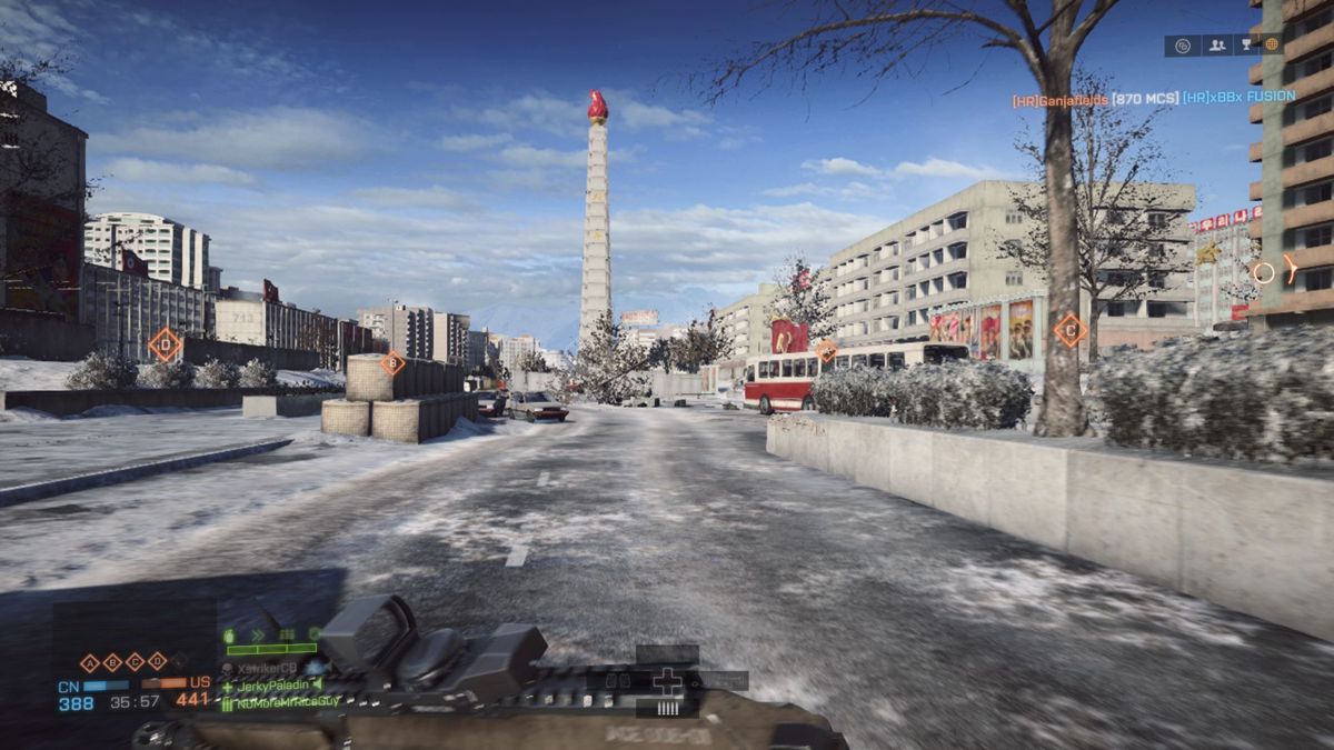 Battlefield 4: Dragon's Teeth (Xbox One) screenshot: Streets of Pyongyang