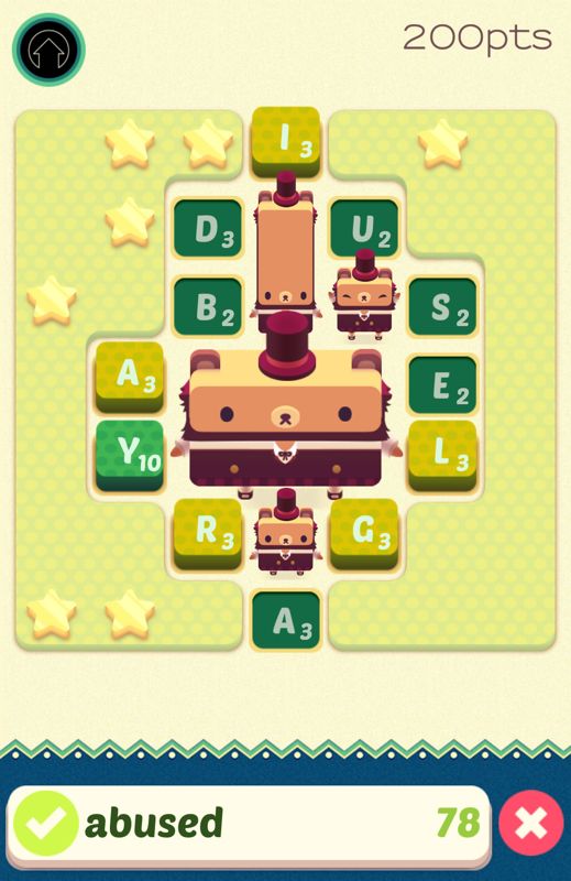 Screenshot of Alphabear (Android, 2015) - MobyGames