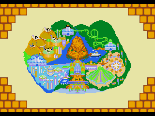 Marvel Land (Genesis) screenshot: World Map