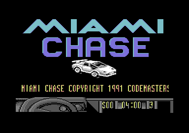 Miami Chase (Commodore 64) screenshot: Title Screen
