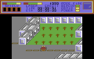 Colony (Commodore 64) screenshot: The mushrooms aren't very big yet