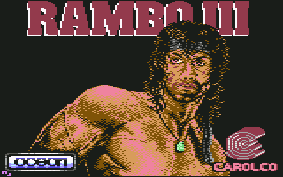 Rambo III (Commodore 64) screenshot: Loading screen