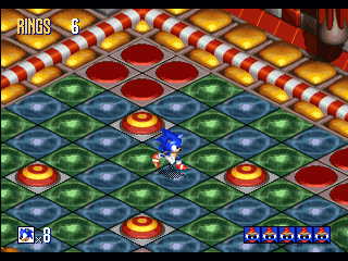 Sonic 3D Blast (Windows) screenshot: I suppose this is the Spring Yard Zone...