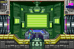 Metroid Fusion (Game Boy Advance) screenshot: Navigation Rooms: You'll be Seeing a Lot of These