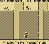 Zool (Game Boy) screenshot: Giant walls of Jello