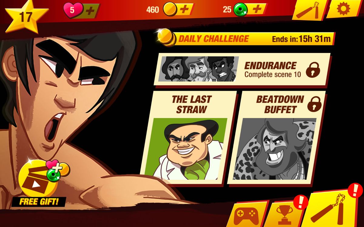 Bruce Lee: Enter The Game (Android) screenshot: Main menu