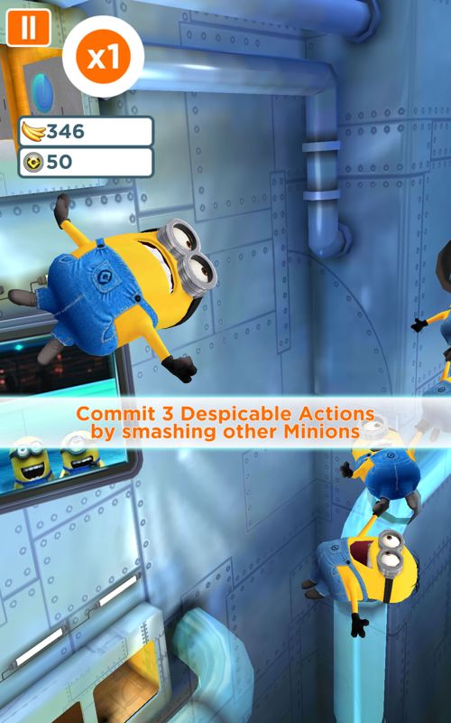 Despicable Me: Minion Rush (Android) screenshot: Starting a level.