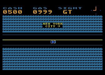 New York City (Atari 8-bit) screenshot: Starting location