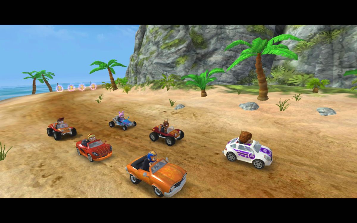 Beach Buggy Racing (Android) screenshot: Preparing for the race.