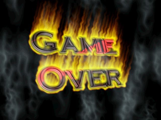 Zap Zilden (Windows) screenshot: Game Over