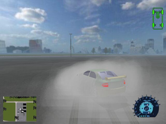 Street Legal (Windows) screenshot: Smoke is in the air