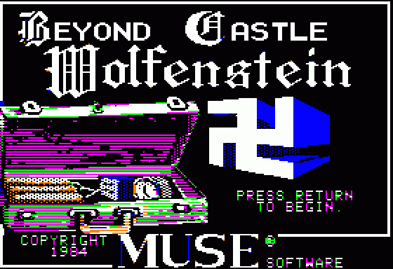 Beyond Castle Wolfenstein (Apple II) screenshot: Title Screen