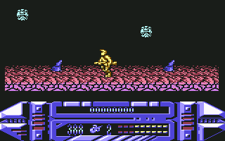 A.M.C.: Astro Marine Corps (Commodore 64) screenshot: The start of part two