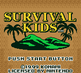 Survival Kids (Game Boy Color) screenshot: Title screen