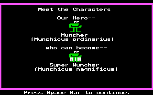 Super Munchers: The Challenge Continues... (DOS) screenshot: the players character - MCGA/VGA