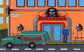 Teen Agent (DOS) screenshot: Mega Bank - The scene of the crime