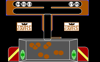 Trump Castle: The Ultimate Casino Gambling Simulation (DOS) screenshot: Playing the Keno (at the Machine with the Balls)...