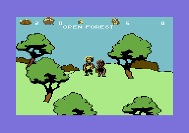 Ardok the Barbarian (Commodore 64) screenshot: Open Forest