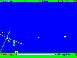 Dark Star (Dragon 32/64) screenshot: An enemy missile comes straight into your field of view