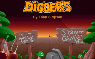 Diggers (Amiga) screenshot: Start screen