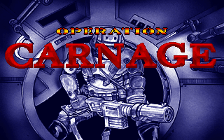 Operation Carnage (DOS) screenshot: Title screen