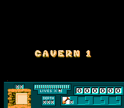Digger T. Rock: Legend of the Lost City (NES) screenshot: Ready to go
