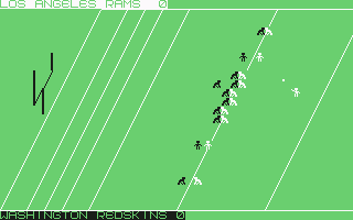 American Football (Commodore 64) screenshot: Game Play