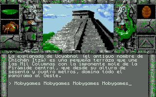 Chichén Itzá (DOS) screenshot: Central pyramid exterior