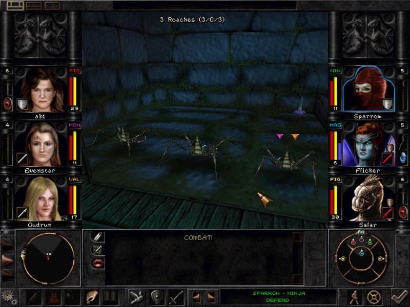 Wizardry 8 (Windows) screenshot: Big roaches