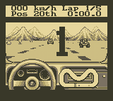 Jeep Jamboree: Off Road Adventure (Game Boy) screenshot: At the starting line