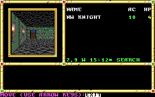 Neverwinter Nights (DOS) screenshot: A sewers dungeon