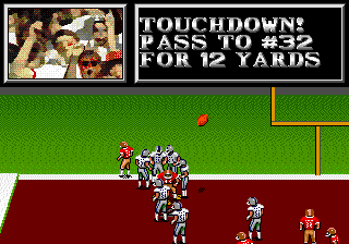 Madden NFL '94 (Genesis) screenshot: Rubbing it in
