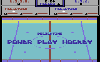 Powerplay Hockey (Commodore 64) screenshot: Another title screen