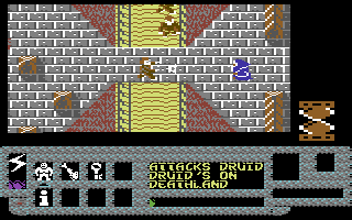 Enlightenment (Commodore 64) screenshot: Many enemies in this area